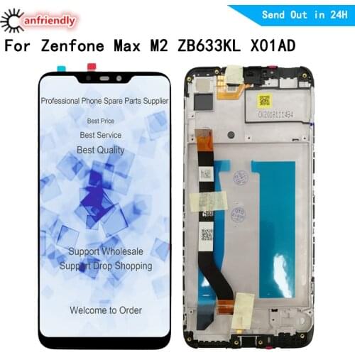 6.26" LCD Display For Asus Zenfone Max (M2) ZB633KL X01AD LCD display Touch panel Screen sensor monitor Digitizer assembly