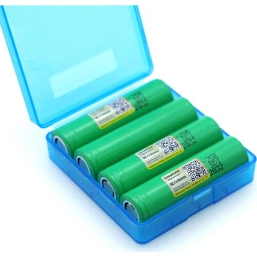 Liitokala 4PCS New 18650 2500mAh Rechargeable battery 3.6V INR18650 25R 20A discharge batteries + Storage box