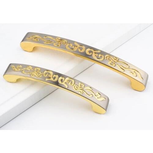 American modern kitchen cabinet black handle cupboard pulls drawer dresser wardrobe handles pulls knobs bookcase handle 96mm