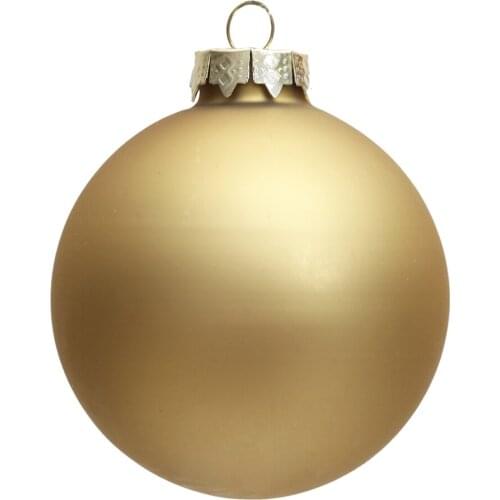 Free Shipping -100/Pack, Home Event Party Christmas Xmas Decoration Ornament Painted 80mm Gold Glass Ball - Matte