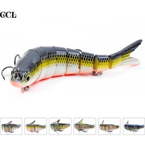 140MM 26G Bionic Hard Bait Wobblers Sinking Jointed Swimbait NO.6 Treble Hook 3D Eyes In River Pond Lake For Trout Pike Shad