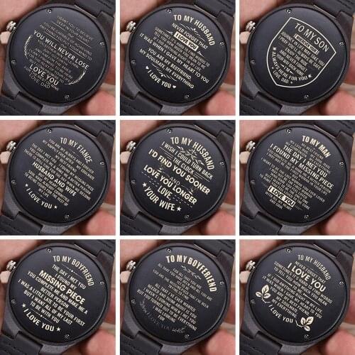 BOBO BIRD Mens Gold Watch