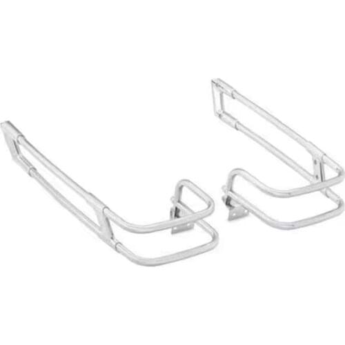 Motorcycle black Saddlebag Guard Rail Mount Bracket For Harley Touring Davidson Electra Glide Road King