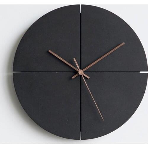 Black Nordic Creative Wall Clock Modern Design Silent Industrial Wall Clock Minimalist Creative Living Room Wandklok Home Decor