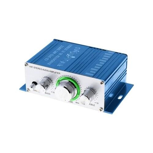 HY2001 Car Home 12V Small Power Amplifier 2.0 Channel Stereo Desktop Audio Mini Small Power Amplifier
