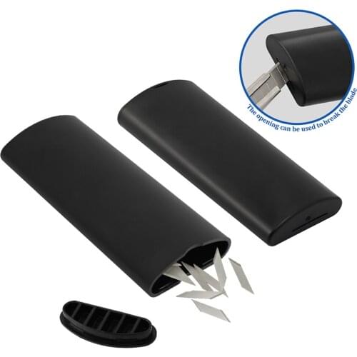 EHDIS 2/3/5pcs Professional Trash Blades Disposal Steel Snap Off Utility Knife Paper Film Vinyl Cutter Sharpen Storage Case Tool