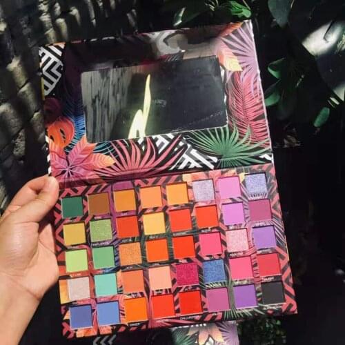 Colourful Matte & Shimmer Eyeshadow Palette Cosmetics 40 Colors Eye Pressed Powder Makeup Easy to Wear 24Pcs/lot DHL Free
