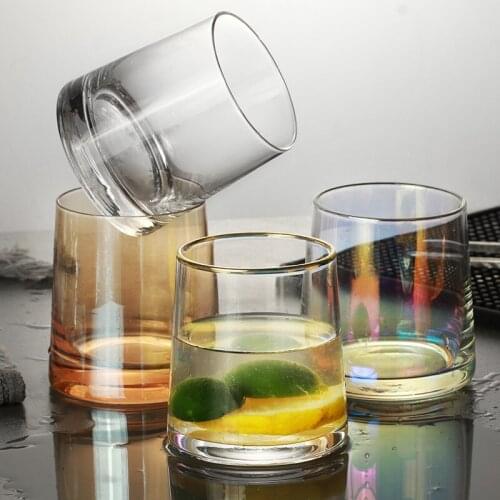 Crystal molecular martini glass Double-layer cocktail glass Margaret glass Glass triangle glass