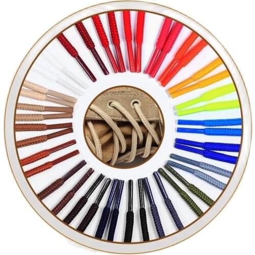 Round Shoelaces Martin Boot Shoelace Polyester Solid Classic Casual Sports Boots shoes Lace Length 70cm/90cm/120cm/150cm1 Pair