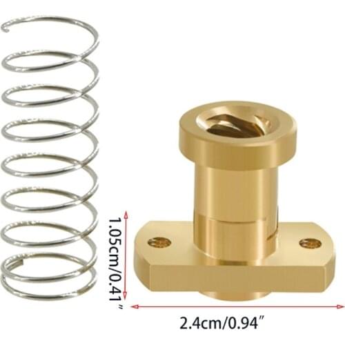 T8 Anti-backlash Lead Screw Brass Nut Used To Upgrade Ender 3/CR10 Tornado/clone