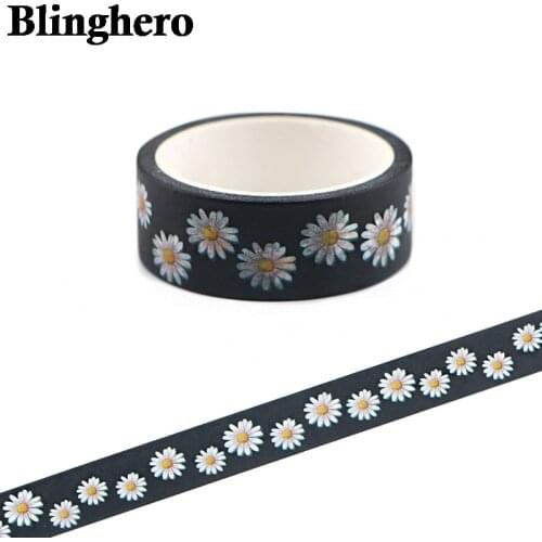 CA1366 15mm X 5m Small daisies Cute Flower Cartoon Washi Tapes Scrapbooking Diy Deco Creative Kawaii Masking Tapes
