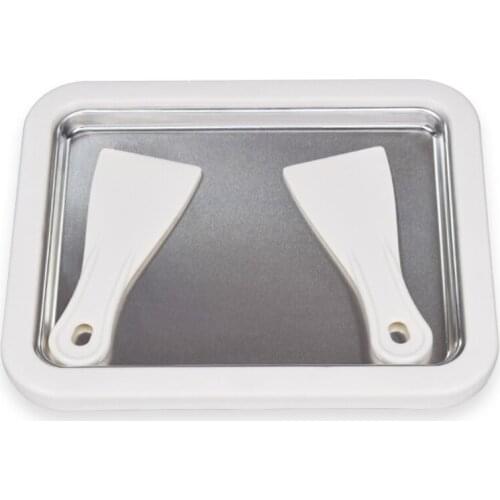 Kids Mini Ice Cream Maker Cartoon Can Eat Kitchen Play House Fried Machine Fried Yogurt Pan Home Stir with 2 Pcs Shovel Children