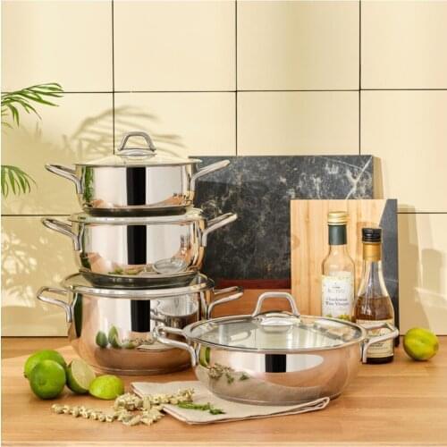 Kilyos 8 Piece Steel Cookware Set new model cookware cheap cookware set luxury cookware set quality cookware