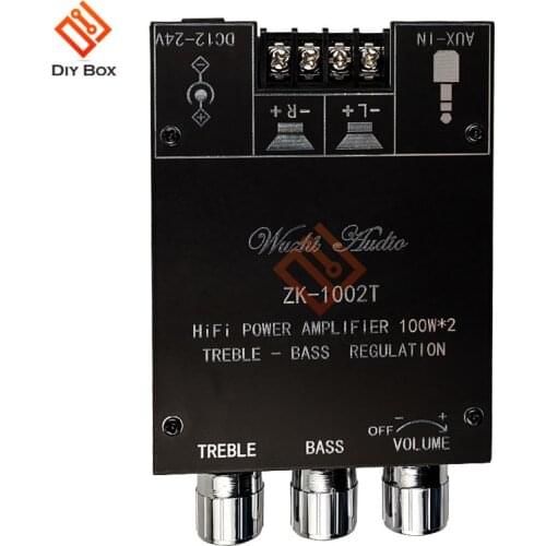 100W*2 amplifier board module treble and bass adjustment bluetooth speaker board subwoofer bluetooth 5.0 double track stereo