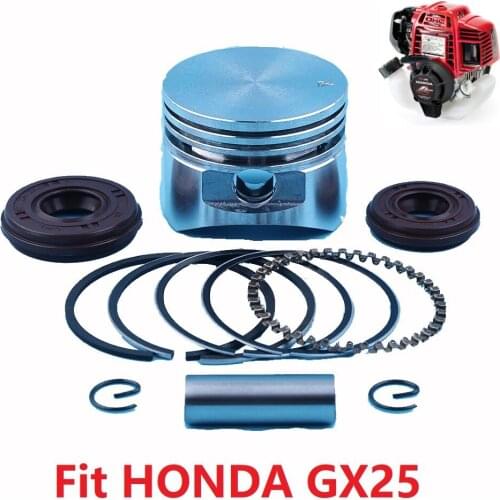 35mm Piston Rings & Crankshaft Oil Seal Fit HONDA GX25 GX25T GX25N GX25NT 25cc 4 Stroke Small Engine Gasoline Motor Brush Cutter