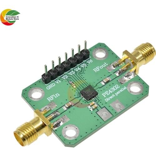 Ziqqucu RF Attenuator with PE4302 Numerical Control Parallel Immediate Mode 1MHz~4GHz Attenuation Range 0 to 31.5dB