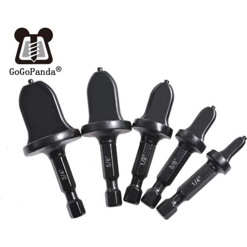 5 Pieces Of Brass Tube Expander Electric Air Conditioning Copper Tube Reamer Tool Turret Handle High Carbon Steel