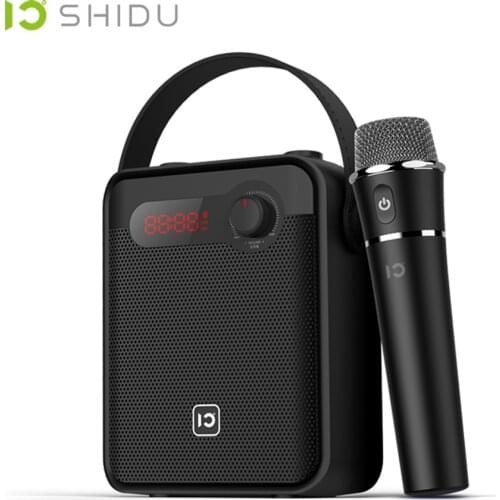SHIDU H8 Portable Voice Amplifier Wireless Mic Audio Recording FM Radio Bluetooth Speaker AUX USB TF Card Loudspeaker For Teach