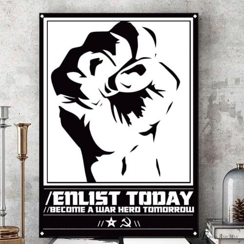 Soviet USSR Lenin Vintage Artwork Canvas Prints Modern Painting Posters Wall Art Pictures For Living Room Decoration No Frame