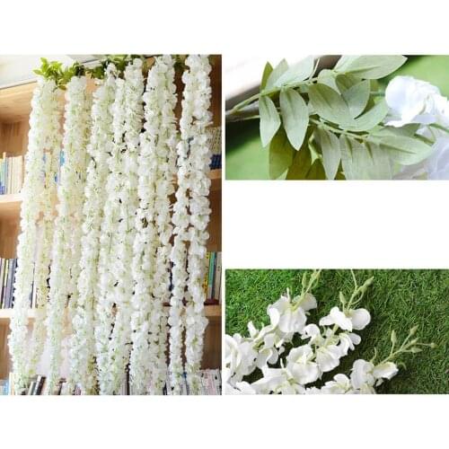 Lengthened Hanging Artificial Wisteria Simulation Flowers Vine Photo Props
