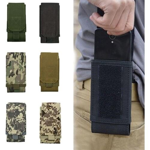 Outdoor Camouflage Bag Tactical Army Phone Holder Sport Waist Belt Case Waterproof Nylon EDC Sport Hunting Camo Bags in Backpack