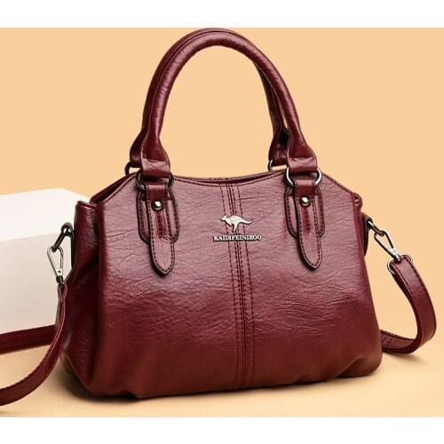 High Quality Leather Shoulder Bag Large Capacity Cross Body Bags for Women Luxury Brand Purses and Handbags Designer Sac A Main