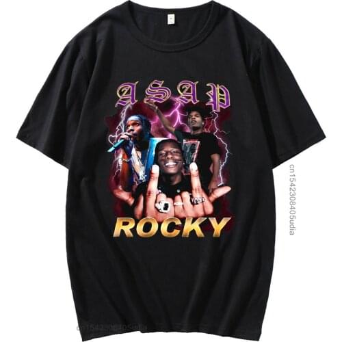 Rapper Hip Hop Style Short Sleeve Female Cosplay Vintage T-Shirt Spring Summer Print Asap Fashion Vintage Tshirt Male