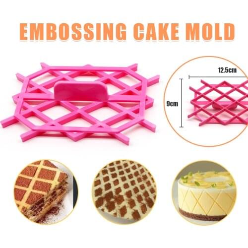 1PC Diamond Sugar Paste Gum Icing Baking Fondant Cake Mold Embosser Cutter Icing Embosser Mould