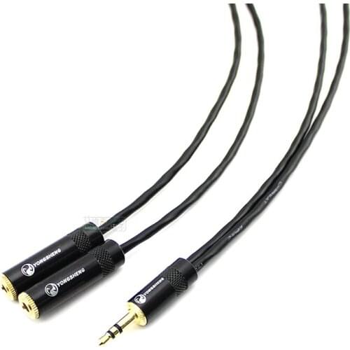 1Pcs CANARE 2B2AT over machine line audio installation stereo 3.5 male to 3.5 female extension cable YS240BG one in two