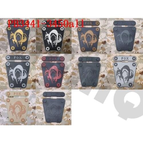 3D PVC Patch MGS Ghost FOX Morale tactics Rubber patch