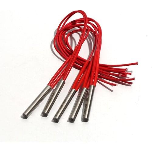 5pcs/lot 210W/220W/230W Heating Element Mould Single End Wired Cartridge Heater 110V/220V/380V 7*120/125/128/130/135mm