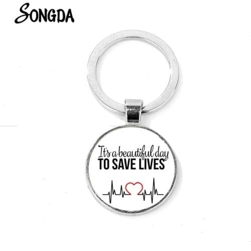 This Wont Hurt A Bit Doctor Nurse Keychain Medical Tools Syringe Crystal Pendant Key Ring Chains Nurse Student Idea Gift