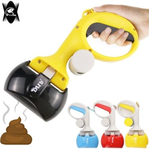 Pet Dog Cats Long Handle Poop Scoop Outdoor Clean Pick Up Waste Picker Cleaning Tools Dog Excrement Collector