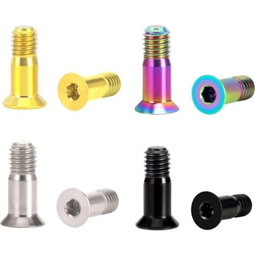 GIYO Bike Guide Wheel Screw M5 Bicycle Rear Derailleur Screws Titanium Tension Wheel Fixed Bolt for Mountain Road Folding Bike