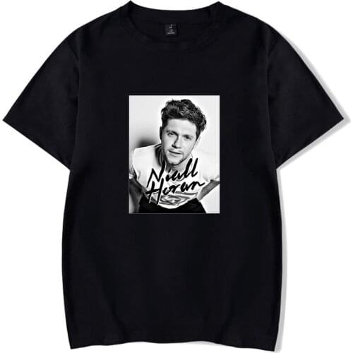 T-shirt Cotton O-Neck Short Sleeve Mens Women Niall HoranT shirts Harajuku Streetwear Unisex Tee Pop Singer Hip Hop Clothes