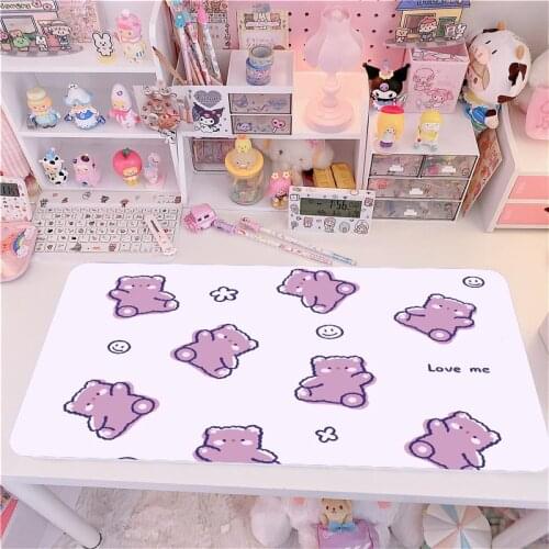 Ins Mouse Pad Cartoon Girl Heart Super Large Table Mat Student Waterproof Desktop Large Mouse Pad Custom Game Essentials
