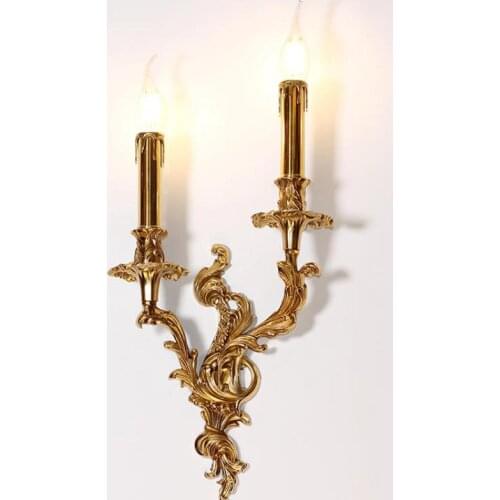Loft Brass Wall fixture Led candle holders wall lighting indoor wall sconce Living Room Dining Room Bedroom mirror Light Lampara