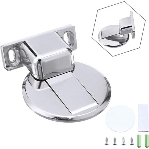 1 Set Zinc Alloy Magnet Door Stops Holders Catch Floor Doorstop Furniture Hardware for Home Accessories