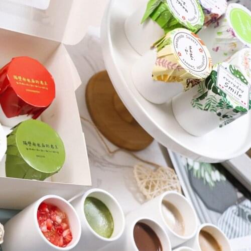 20pcs/pack NEW Plant Pudding Cup Sticker Scrapbooking Seal Sticker DIY Note Gift Labels Baking Product