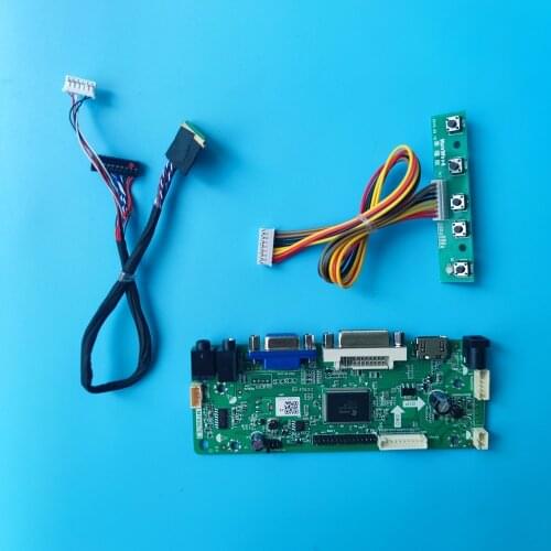 Work For 15.6" Controller board VGA HDMI-compatible Panel LCD LED LTN156AT05-802/805/F08/J08 1366X768 DVI LVDS VGA