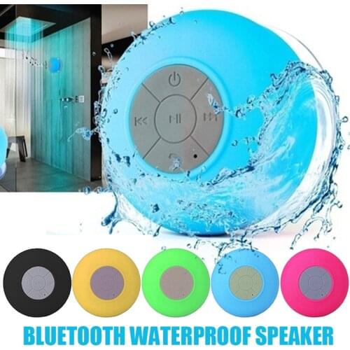 Portable Wireless bluetooth 3.0 Speaker Mini Hands Free Waterproof Bathroom Office Wireless Stereo Sound-box Sucker Loudspeaker