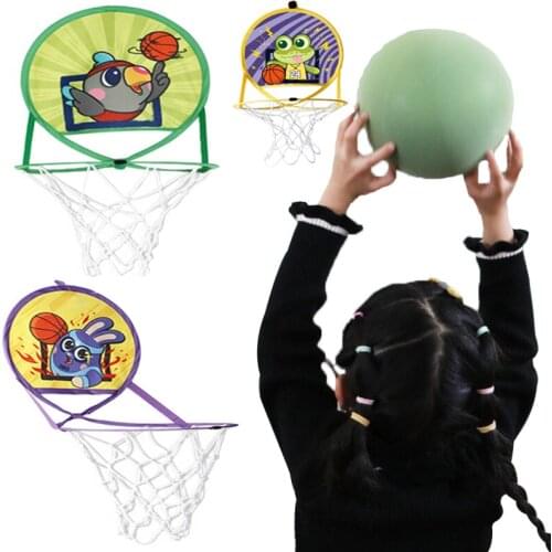Foldable Punch-free Basketball Box Childrens Rebounding Board Childrens Home Basket Educational Toys Indoor Basketball Stand