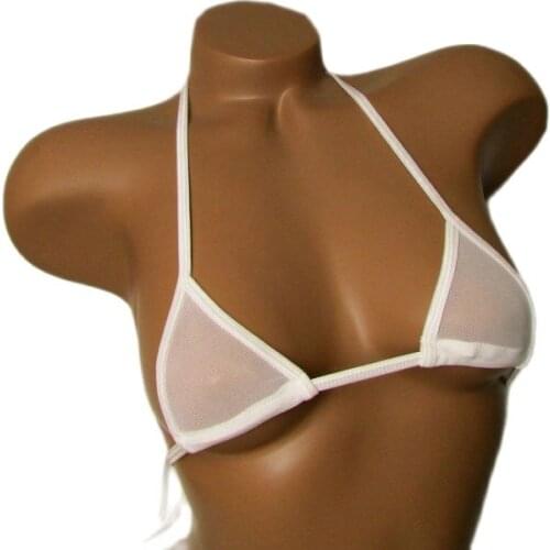 CandyCherries Women Transparent Bralette Bralet Bra Bustier Crop Top Unpadded Tank Sexy Sheer Seamless Plus Size Bikini Lingerie