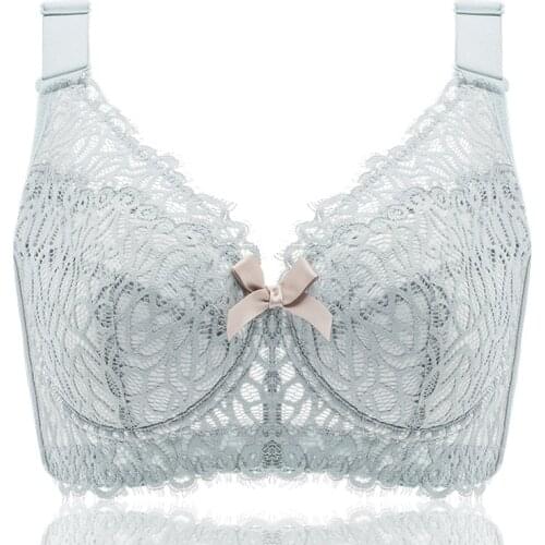 Womens Full Coverage Lightly Padded Underwire Balconette Lace Bra 34 36 38 40 42 44 46 B C D E F G H I J