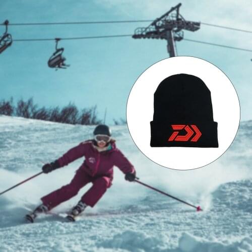 Ski Fishing Cap Warm Knitted Caps for Cold Weather Outdoor Windproof Thermal Knit Beanie Hat for Cycling Hiking climb Unisex