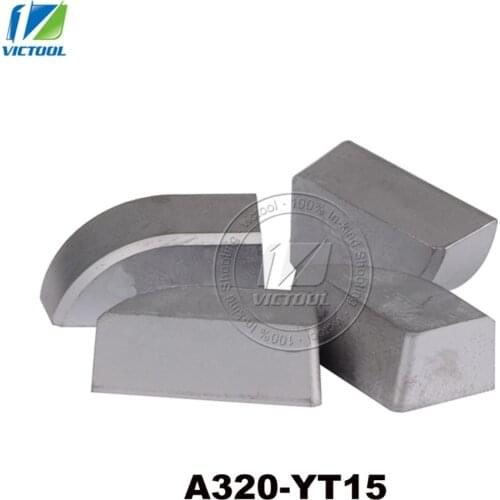 10pcs/lot A320 YT15 tungsten brazed tips High quality Carbide inserts For making end and periphery turning tools