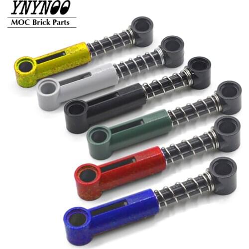 10Pcs/Lot High-Tech Steering Shock Absorber 6.5L with Soft Spring MOC Building Blocks Brick Parts DIY Toys Compatible with 76138