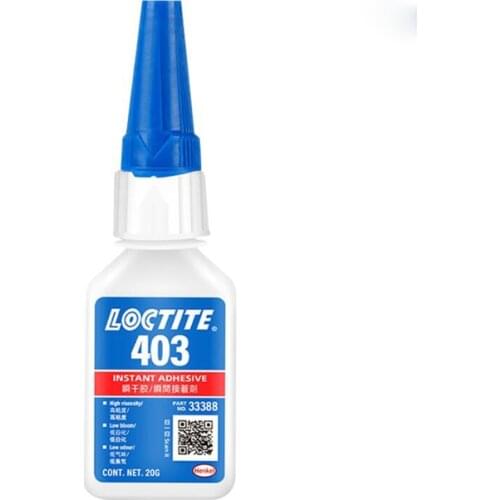 2PCS Loctite 403 low whitening, high viscosity, low odor sticky plastic rubber metal instant glue 20g