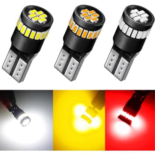 2x T10 LED CANBUS W5W Side Marker Parking Lights For Ford Fusion Fiesta Focus 2 3 Mondeo mk4 mk2 Kuga S Max F150 F250 F350 F450