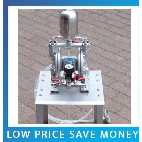 35L/min Pneumatic Double Diaphragm Aluminum Alloy Material Paint Pump Mini Ink Diaphragm Pump